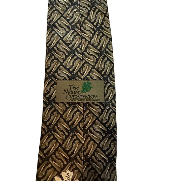 The Nature Conservancy Men's Crocodile Novelty Necktie 100% Silk Vintage - Picture 6 of 8